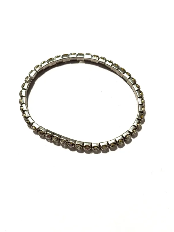 Rhinestone stretch bracelet Silver - Image 2