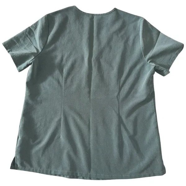 Figs Womens Size L Slate Gray Green Catarina One Pocket Medical Scrub Top FW1000 - Image 2