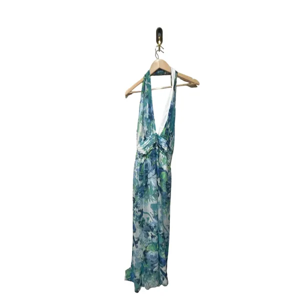 Eliza J Halter Pleated‎ Evening Dress Size 4 - Image 4
