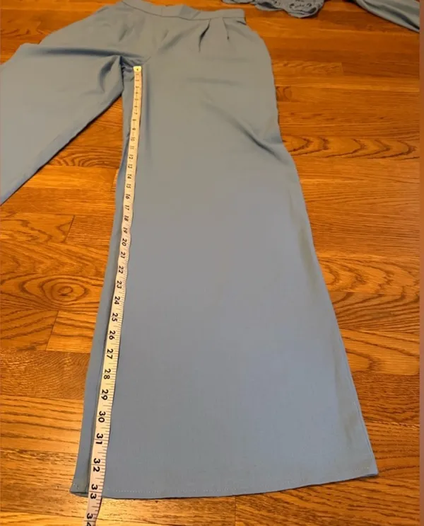 Nwt two piece wide leg pants and long sleeve matching top size M - Image 12