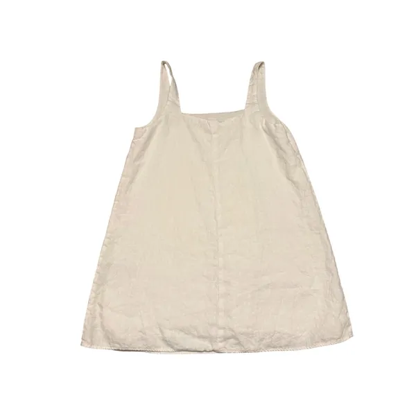 Reformation Cami Square Neck Mini Dress White Linen Clean Girl Minimalist Size 4 - Image 11