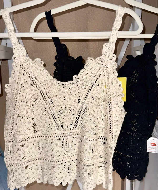 Boutique Two-Piece Crochet Cami set - Image 2