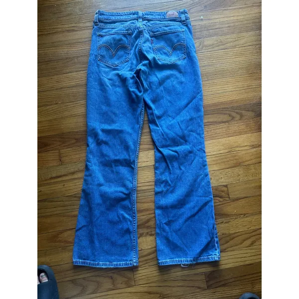 Levis Superlow 518 Jeans 7 Short Low Rise Y2K Skinny Denim Retro Style - Image 6