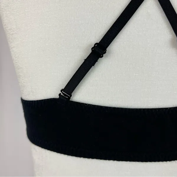Anemone Medium Deep V Medium Adjustable Triangle Bra Bralette Solid Minimalist - Image 4