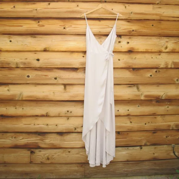 SMYMM Nude Mariah Wrap Dress S - Image 5