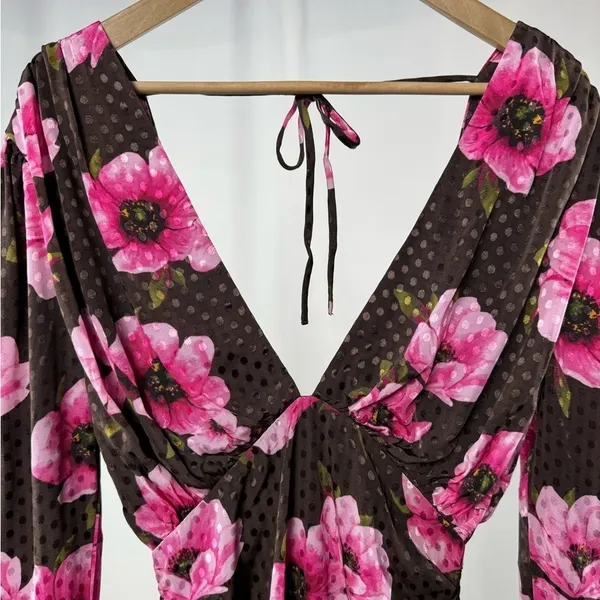 NWT Lovers + Friends Camden Mini Dress in Tessa Floral Multi Size Extra‎ Small - Image 6