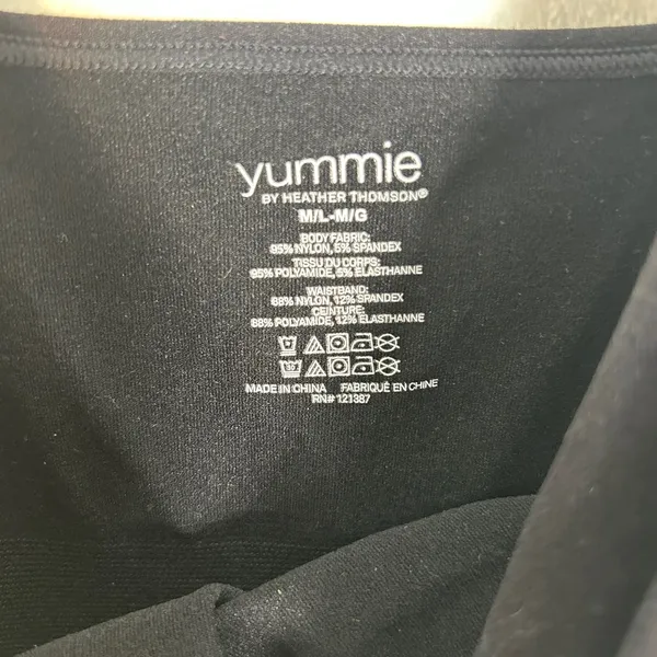Yummie by Heather Thomson Black Shapewear Camisole Tank Top‎ Medium Large - Image 3