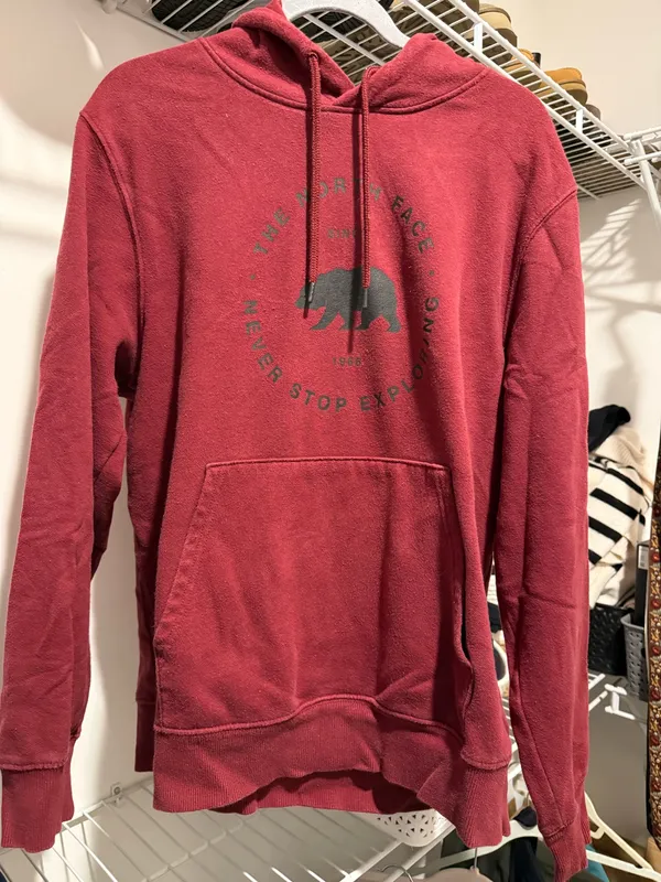 The North Face Red Hoodie - Image 2