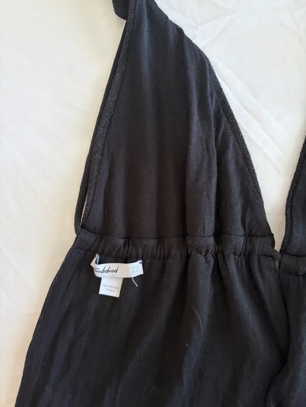 Black Halter Sparkle Top Size undefined - Image 2