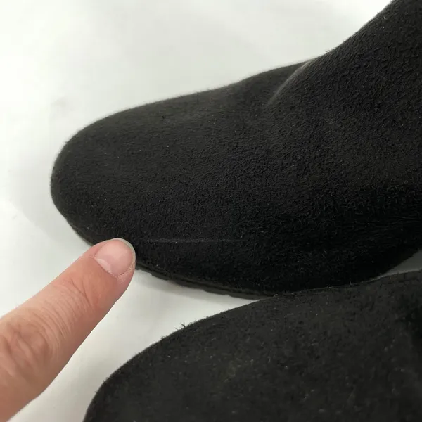 Dr. Scholls Black Faux Suede Ankle Boots Wedge Heel‎ Zip Up Comfort Shoes Sz 9.5 - Image 9