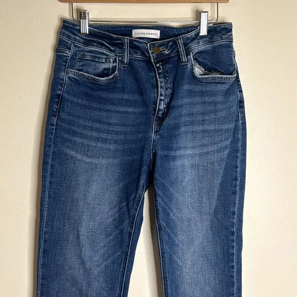 Flying monkey ladies straight leg‎ denim jeans size 27 - Image 2
