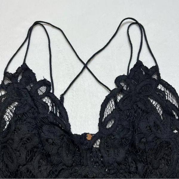 Free People Intimately FP Adella Longline Bralette in Black - Image 4