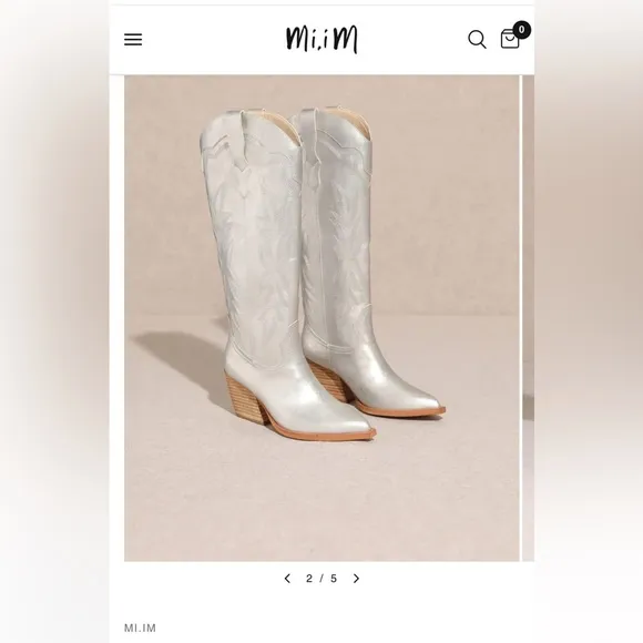 Gently used tall boots, maybe worn once. - Image 2