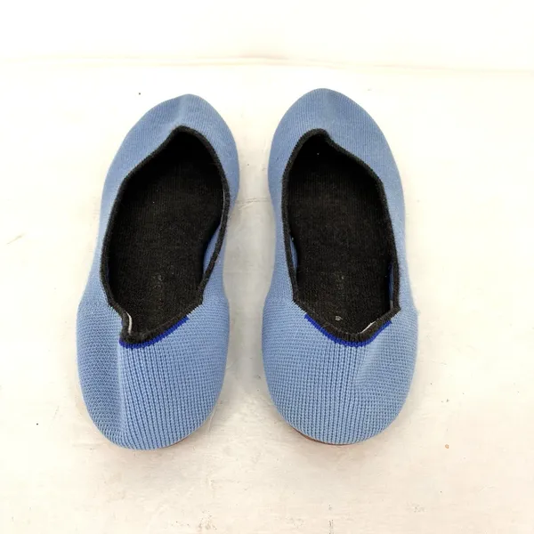 Rothy's The Daily Flat Womens 9 Ice Blue Merino Wool Ballet Flats Shoes - Image 5