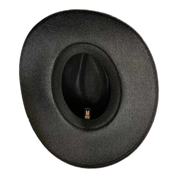 HAT MEXICAN Artisanal Hand Painted Fedora Floral Sombrero Panama Bohemian Black - Image 7