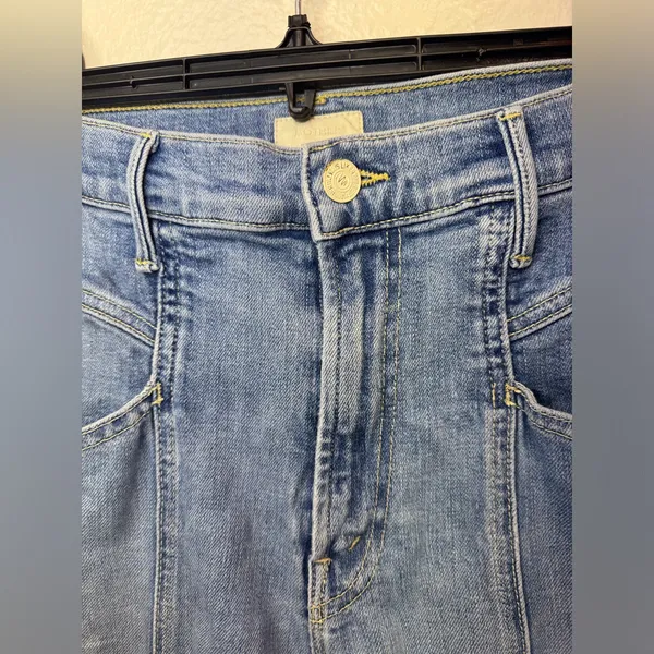 Mother Denim The Seamed Swooner Hover Blowing Kisses Blue Skinny‎ Jeans Size 27 - Image 9