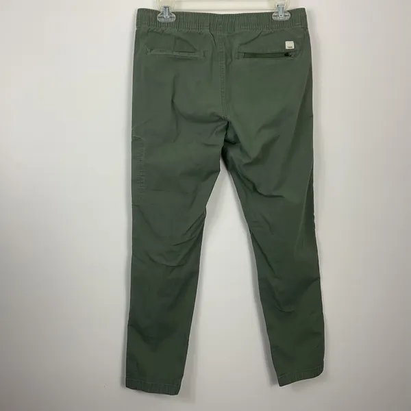 Vuori Ripstop Womens Cargo Jogger Pants Green Drawstring - Image 3