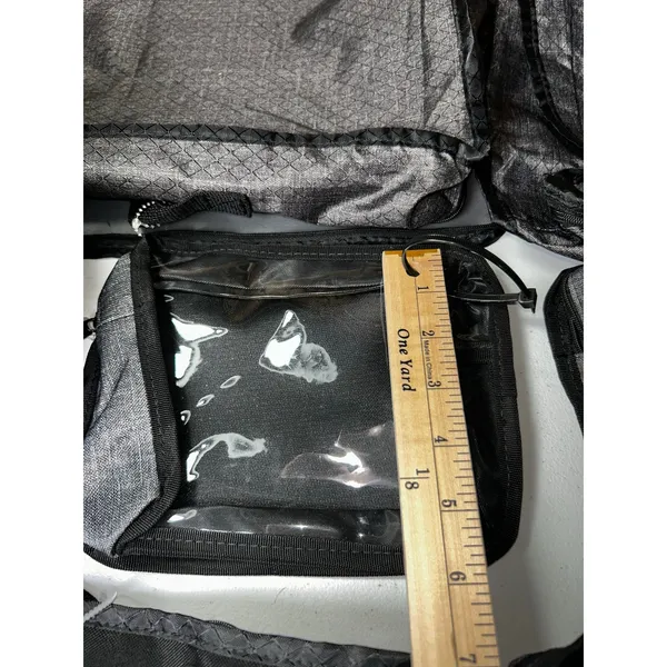 Thirty-One Gifts Gray Travel Organizer Packing Cubes Pouches Bag Set 7 Piece - Image 10