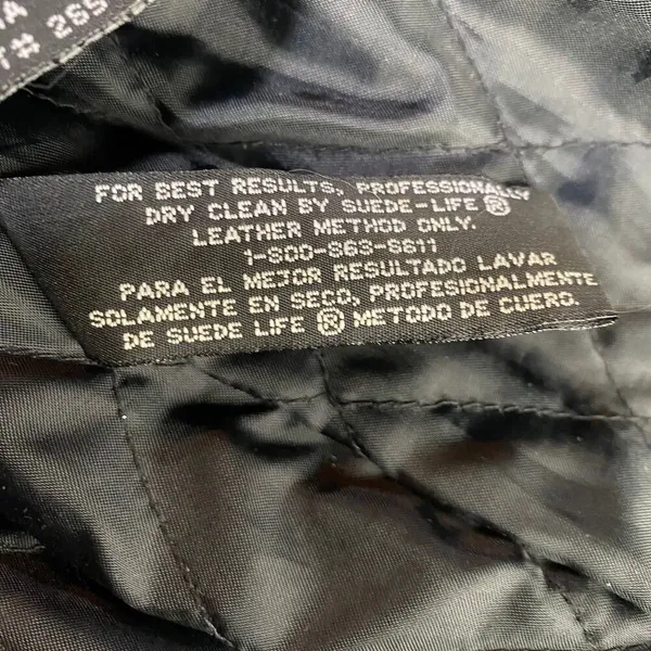 Vintage Genuine Leather Jacket Longline Layered Full Front Zipper Womens Medium - Image 14
