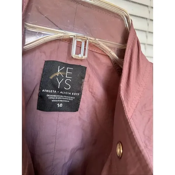 Alicia Keys + Athleta Open Back Utility Lightweight Jumpsuit Brown Size 10 - Image 5