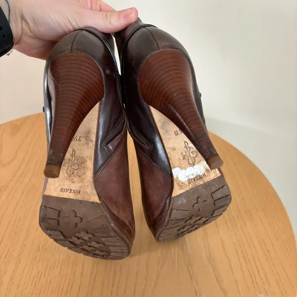 Cole Haan NIKEair‎ brown leather booties 7.5 - Image 10