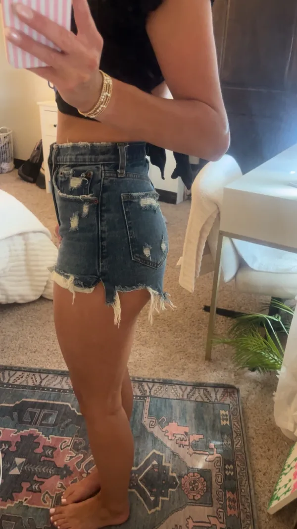 Abercrombie Jean Shorts High-Rise - Image 2