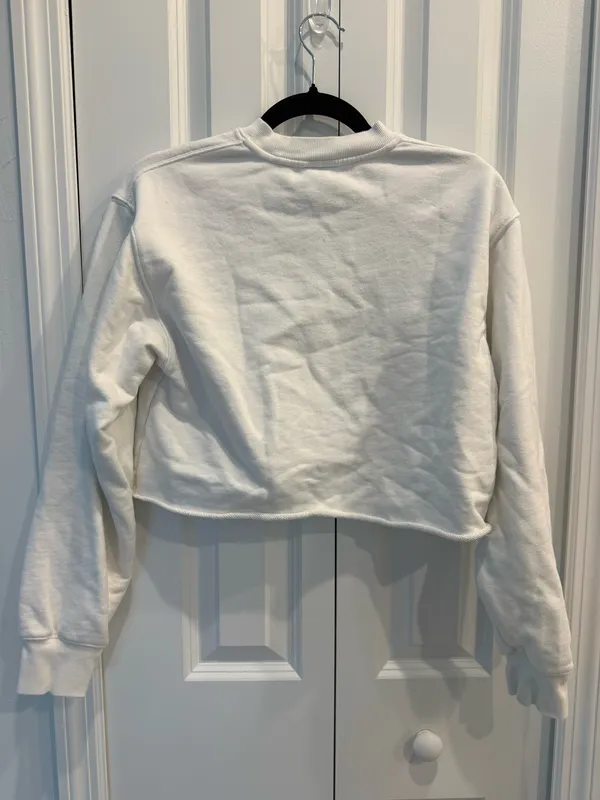 Aritzia TNA Terry Fleece Perfect Cropped Sweatshirt - Image 6