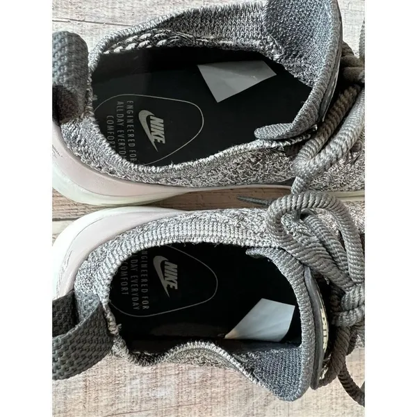 Nike‎ Max Air Thea Ultra Flynet Oreo Sneaker 7 Sock-like Fit Comfort Black Pink - Image 9