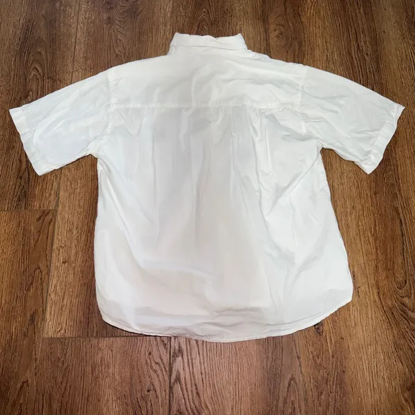 90s New Direction White 100% Cotton Floral Embroidered Top Womens M‎ Cottage - Image 8