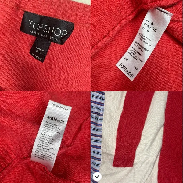 Topshop long sleeve button pocket sweater - Image 10