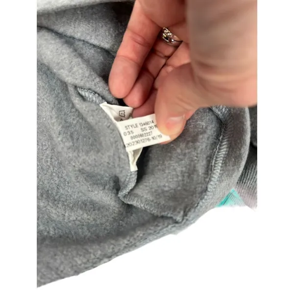 Under Armour Womens Project Rock Taped Fleece Gray S Sweatshirt 1346014-035 - Image 6