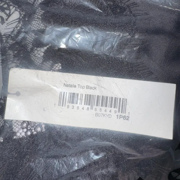 The Drop Natalie Top‎ Black Lace Trim Cami Women's Size L - Image 7