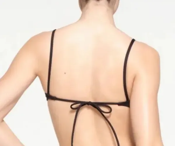 SKIMS Bikini Swim Top Micro Scoop Onyx - Image 4