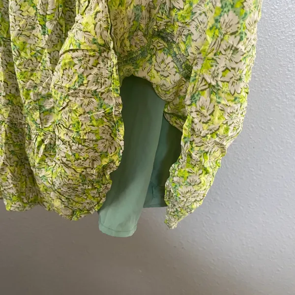 Green Fairycore Milkmaid Dress Large Babydoll Feminine Romantic Cottagecore - Image 5