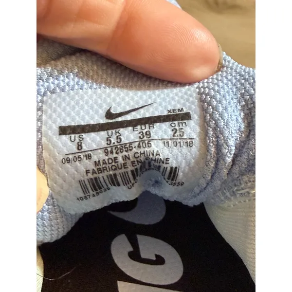 Nike Air Zoom Pegasus 35 Women 8 Light Blue White Running Shoes 942855-405 - Image 9