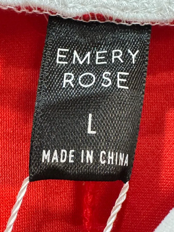 Red/White Emery Rose Contrast Color Mini Dress Size L Like New - Image 6