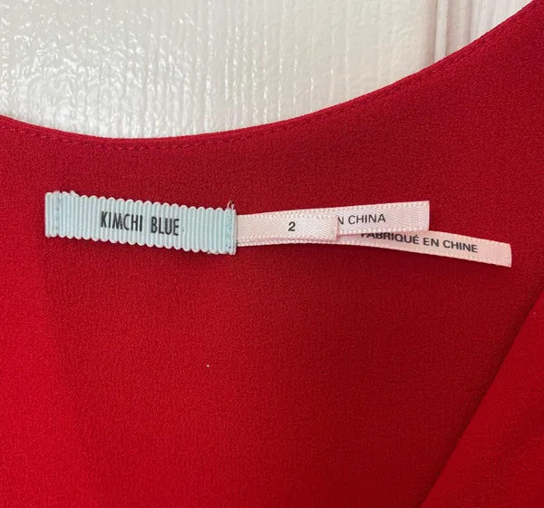 Boutique Red Flowy Off The Shoulder Mini Dress - Image 4