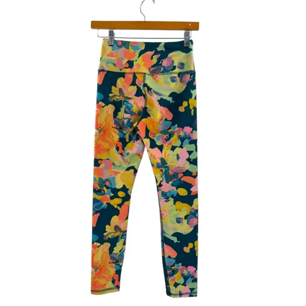 Daily practice by Anthropologie womens Liana Printed Leggings‎ size S Multicolor - Image 3