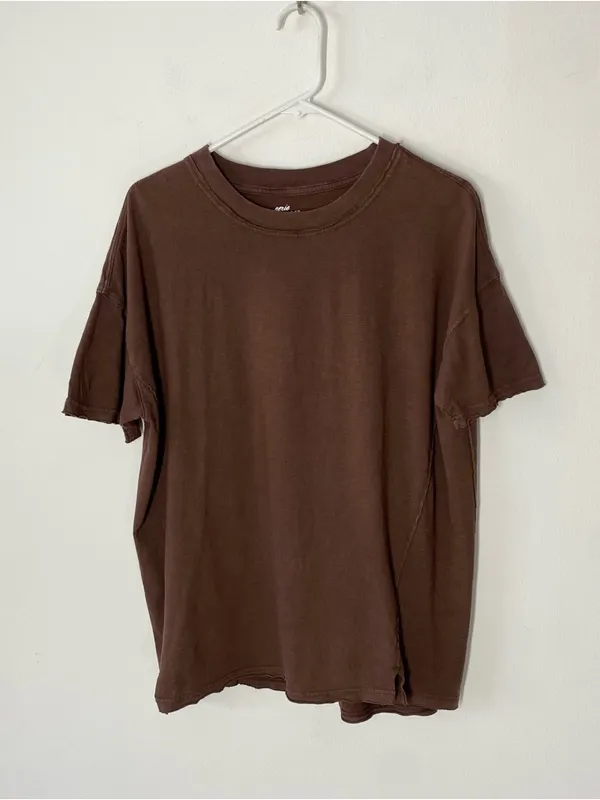 AERIE Crewneck Oversized Boyfriend Tee - Image 3