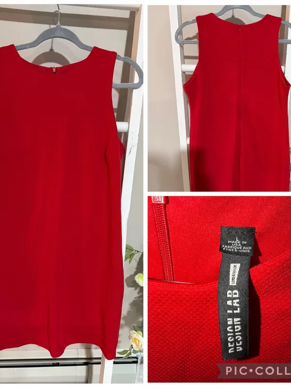 Design Lab Red Sleeveless Shift Mini Dress - Image 6
