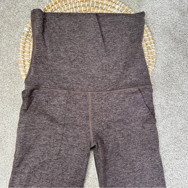 Offline by Aerie The Hugger Foldover Flare High Waisted Legging in Relic Brown S - Image 3
