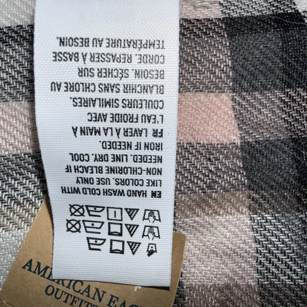 American Eagle Outfitters Scarf Black White Plaid Oversized Acrylic Scarf‎ NWT - Image 5