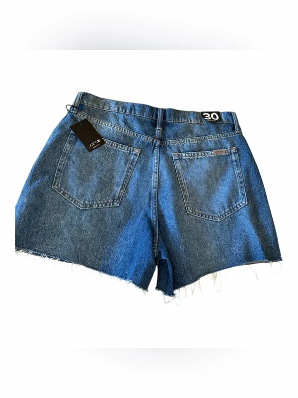 NWT $170 Joe's Raw Hem High Waist Relaxed Denim Shorts 30, DIXIE - Image 7