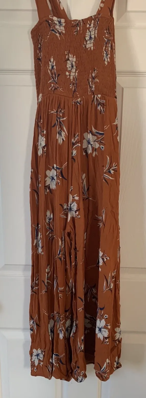 By Together Boutique Rust Smocked Jumpsuit - Image 3