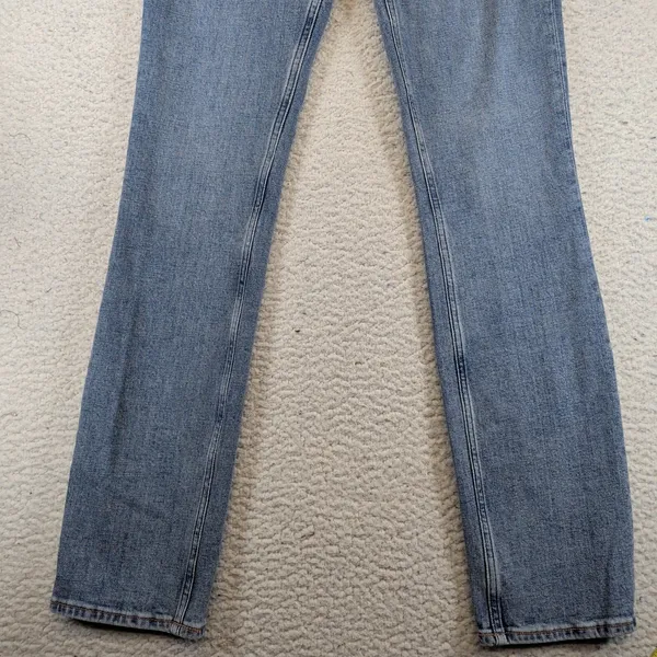 Abercrombie &‎ Fitch Slim Straight Ultra High Rise Jeans Blue Women 25 0L Long - Image 4