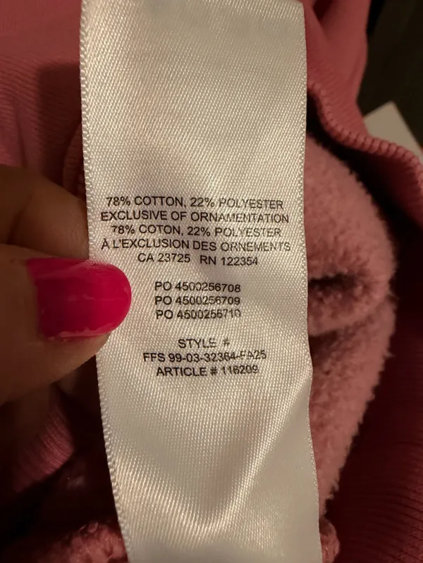 Aritzia Cozy Sweatfleece Perfect Hoodie size small vintage frozen berry NWOT - Image 16