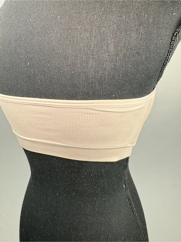 Strapless Seamless Bandeau Bra in Pale Pink - Image 7