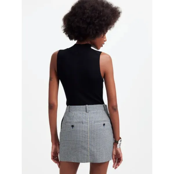 NWT Madewell Suiting Mini Skirt‎ Sz 4 - Image 2