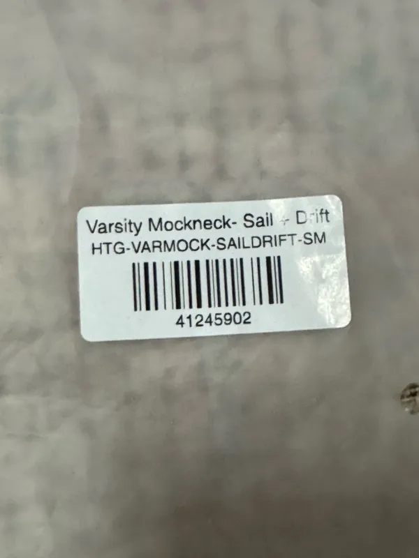 sold out Parke varsity mock neck in the Sail + Drift colorway 🤍 - Image 5