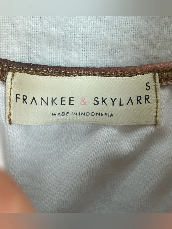 NWT Frankee & Skylarr S Sheer Mesh Tie Dye Halter Babydoll Handkerchief Top Y2K - Image 6